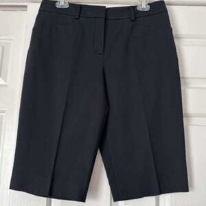 Ellen Tracy Classic Black Bermuda Shorts